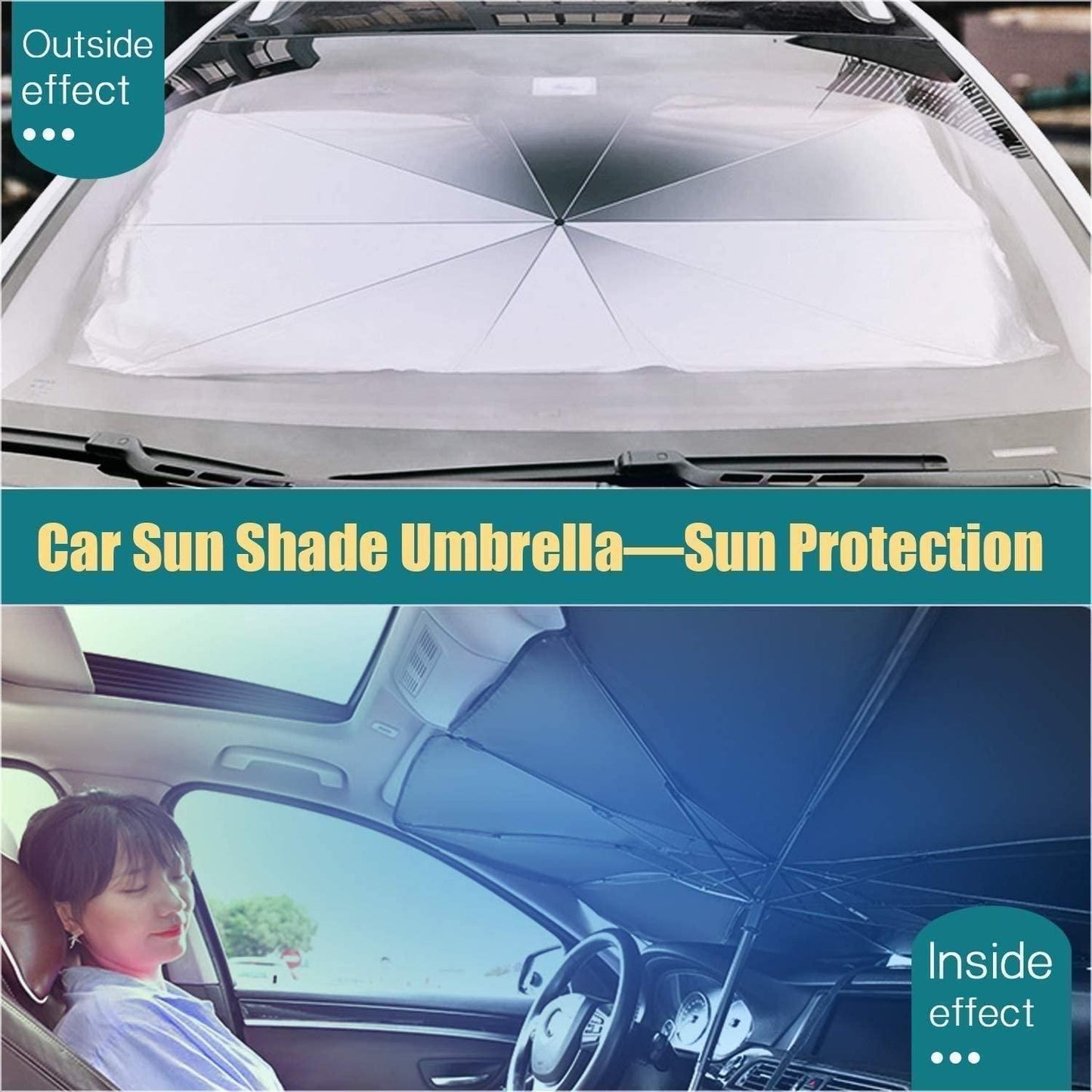 CoolBreeze™ Car Sun Shade Umbrella